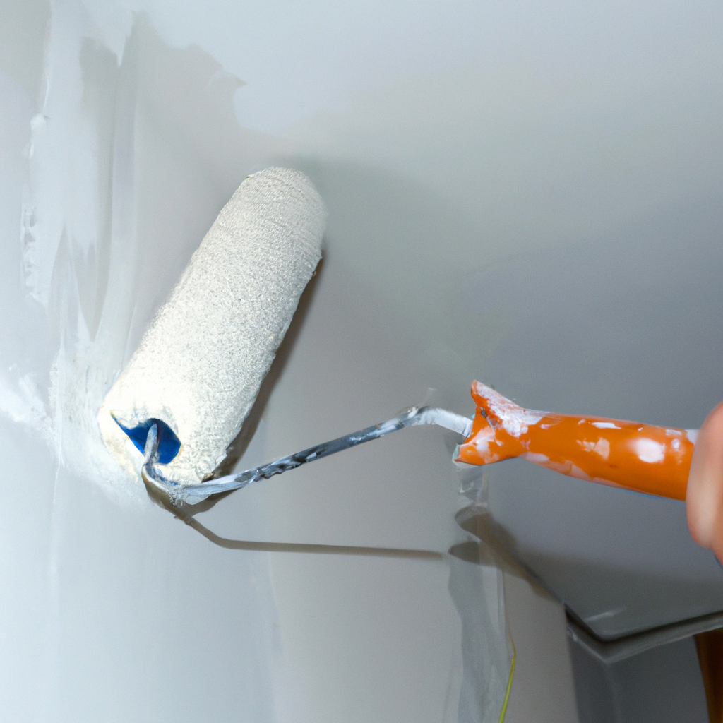 Rullo con primer bianco per pittura interna con corretta preparazione